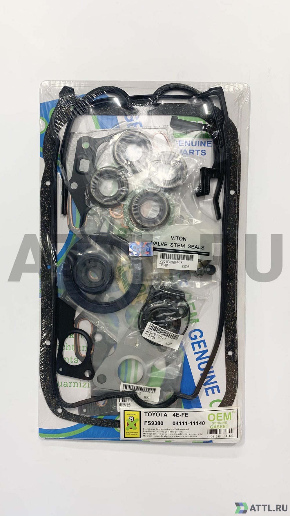 OEM GENUINE GASKET 04111-11140 G Ремкомплект двигателя 4E-FE (FS9380-G)