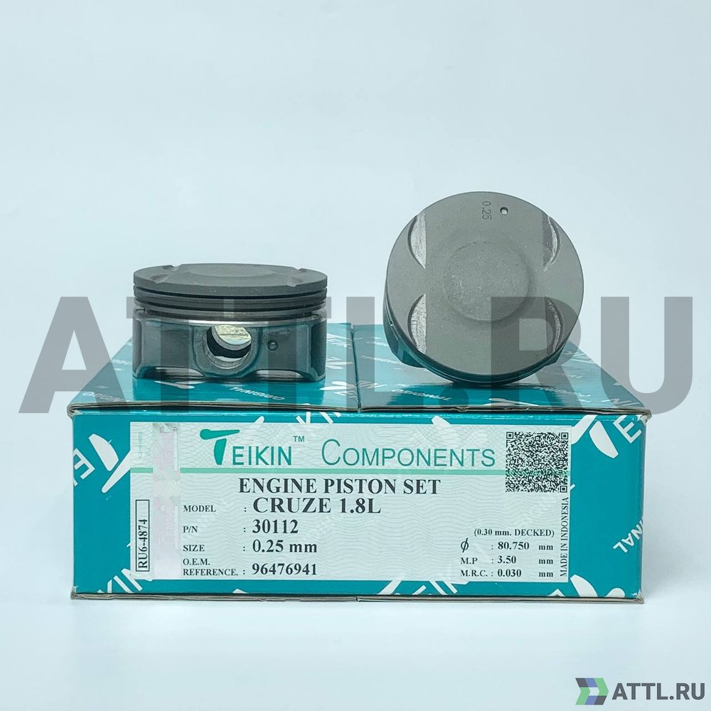 TEIKIN 30112 025 Комплект поршней CRUZE 1.8L d80,5+0.25 1,2-1,2-2